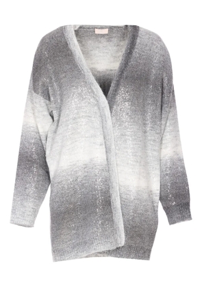 LIU JO sequin long-sleeves cardigan - Grey