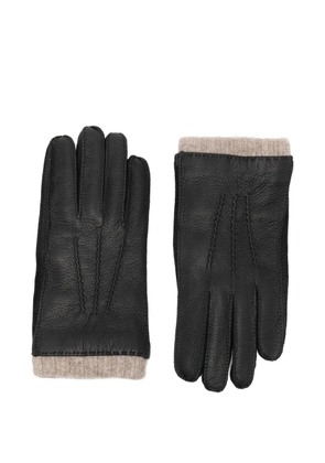 Paul Smith leather gloves - Black