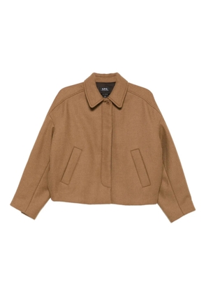 A.P.C. patch-pocket jacket - Brown