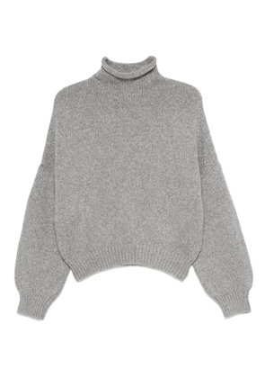 KHAITE roll-neck sweater - Grey
