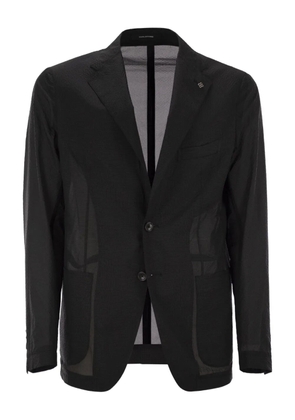 Tagliatore two-button patch-pockets blazer - Black