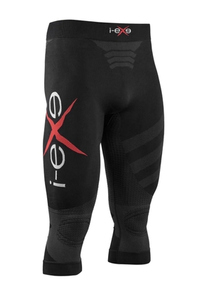I-EXE logo-detail compression tights - Black