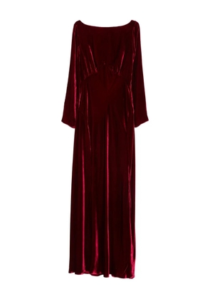 Rixo Devina long-sleeve maxi dress - Red