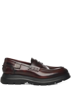Giuliano Galiano Bryan Mocassins leather loafers - Brown