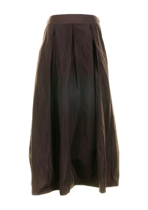 Vicario Cinque pleated midi skirt - Brown