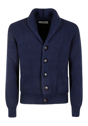 McGeorge ribbed shawl cardigan - Blue
