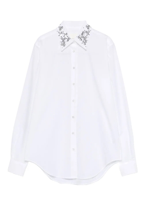 Xacus embellished-collar shirt - White