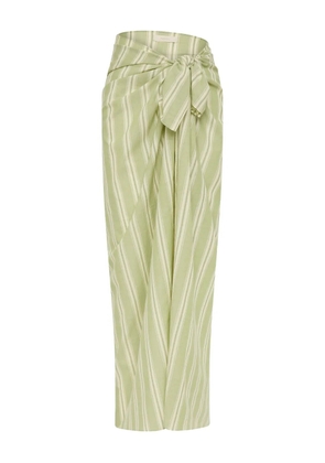 Faithfull the Brand Lomas Ombre striped pareo - Green