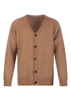 Irish Crone V-neck cardigan - Brown