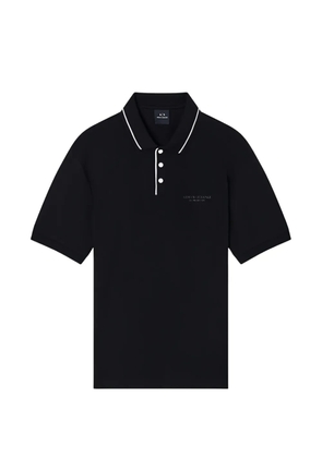 Armani Exchange short-sleeve polo shirt - Black