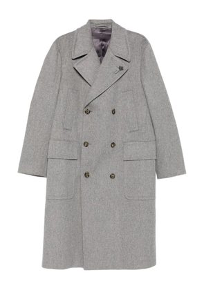 Lardini double-breasted wool coat - Grey
