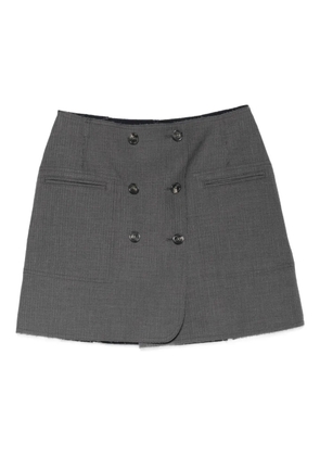 Iceberg reversible pinstripe mini skirt - Grey