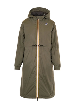 K-Way Delia zip-fastening parka coat - Green