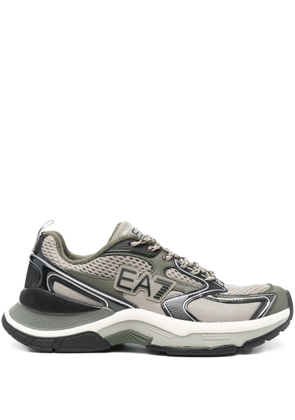 Ea7 Emporio Armani logo trainers - Grey