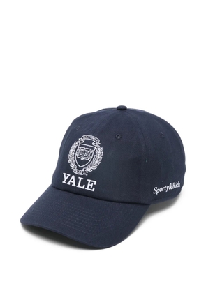 Sporty & Rich logo-embroidery baseball cap - Blue