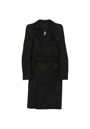Rick Owens button-fastening trench coat - Black