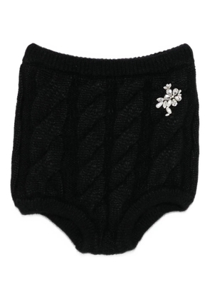 Simone Rocha embellished shorts - Black