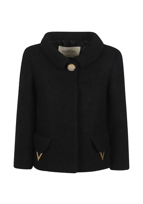 Valentino Garavani button Vlogo jacket - Black