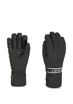 Level logo-detailing gloves - Black