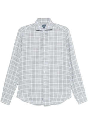 Barba checked shirt - Blue