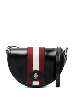 Bally stripe-detail shoulder bag - Black