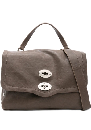 Zanellato Postina studs turnlock tote bag - Grey