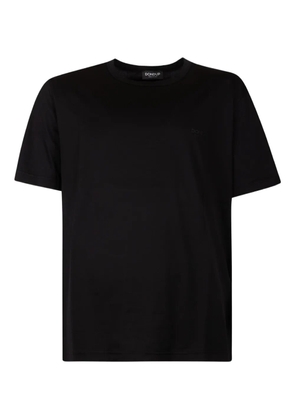 DONDUP logo-embroidery crew neck T-shirt - Black