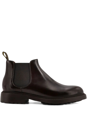 Doucal's low-heel flat boots - Brown