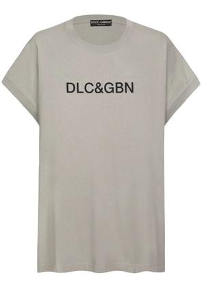 Dolce & Gabbana logo-print cotton T-shirt - Grey