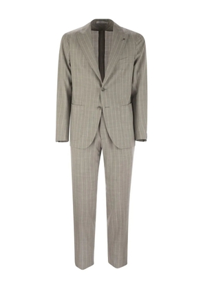 Tagliatore pinstripe two-button suit - Grey