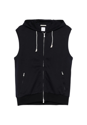 Eleventy hooded zip-up gilet - Blue