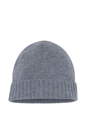 kujten ribbed beanie hat - Grey