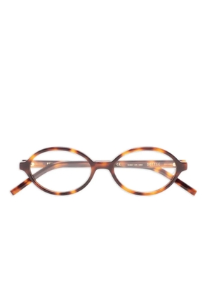 Kaleos DOTTIE oval-shaped glasses - Brown