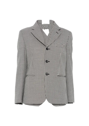 Comme Des Garçons checked blazer - White