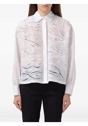 Max Mara Picasso cut-out shirt - White