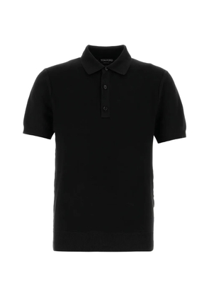 TOM FORD piqué polo shirt - Black