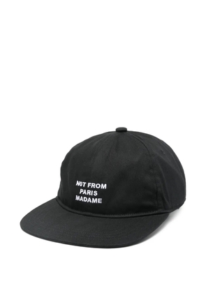 Drôle De Monsieur La Casquette Slogan baseball cap - Black