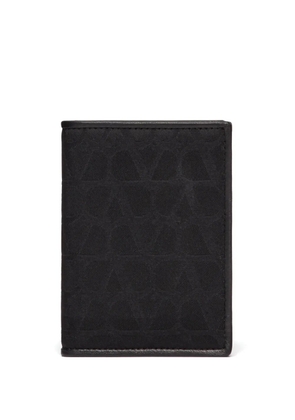 Valentino Garavani Toile Iconographe bi-fold wallet - Black