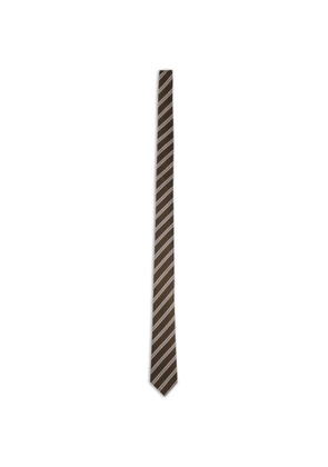 TOM FORD striped tie - Brown