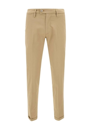 Re-Hash belt-loops cuffed trousers - Brown