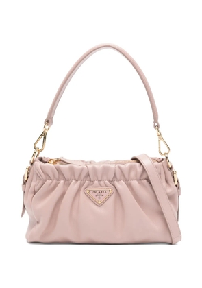 Prada triangle-logo tote bag - Pink