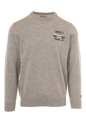 MC2 Saint Barth embroidered-detail crew-neck sweater - Grey