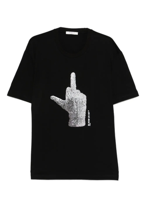 Ih Nom Uh Nit Diamond Glove Hotfix T-shirt - Black