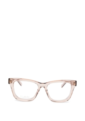 Gucci Eyewear geometric frame glasses - Neutrals