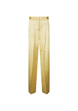THE ANDAMANE pleated trousers - Yellow