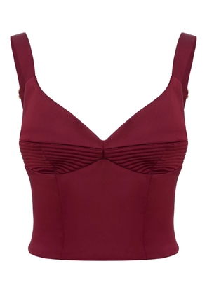 Murmur Haze ruched strap top - Red