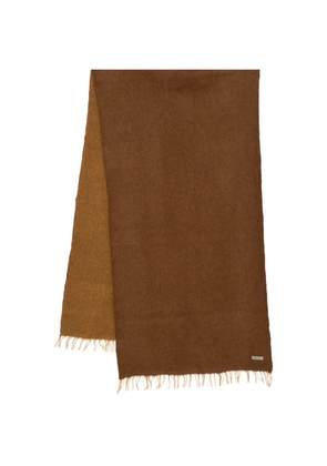 NORLHA overfelt feather ripples scarf - Yellow