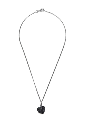 CHANEL Pre-Owned 2008 CC heart pendant necklace - Silver