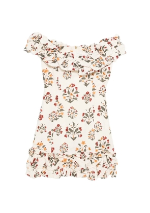 Agua By Agua Bendita floral print tiered dress - Neutrals
