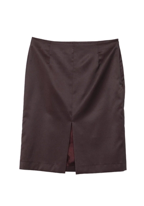 OUR LEGACY Siren front-split skirt - Purple